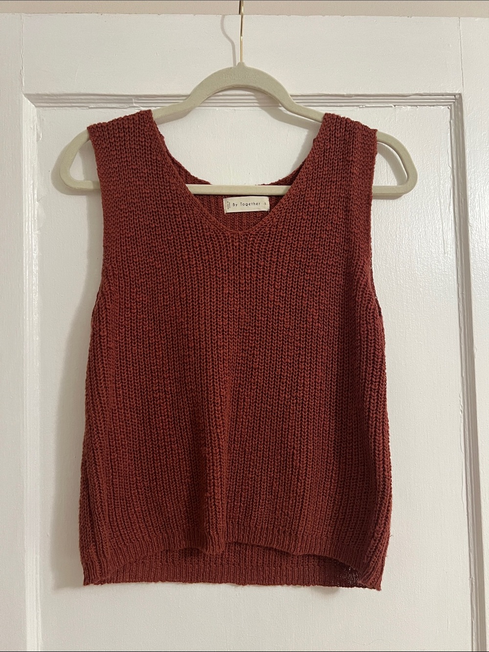 By Together Rust Knit Tank Top